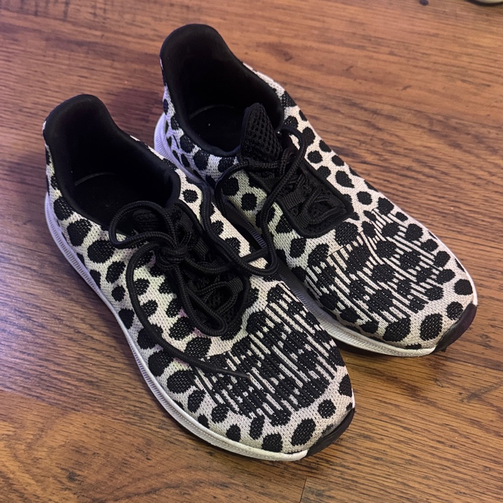 Black and White Athletic Shoes